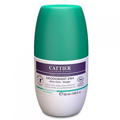 Cattier D&eacute;odorant Roll-On 24h, 50ml