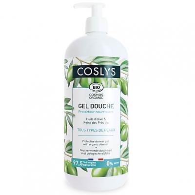 COSLYS Gel Douche Protecteur Olive Flacon Pompe de 1L