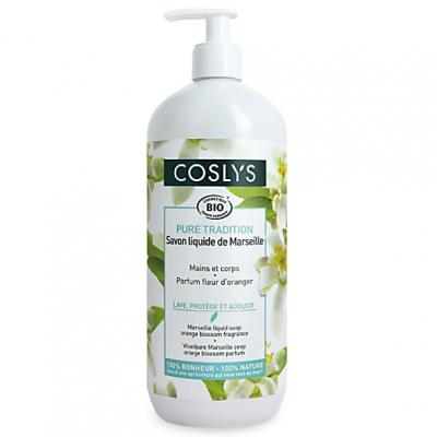 Coslys Savon Liquide Marseille Fleur d'Oranger Bio 1L