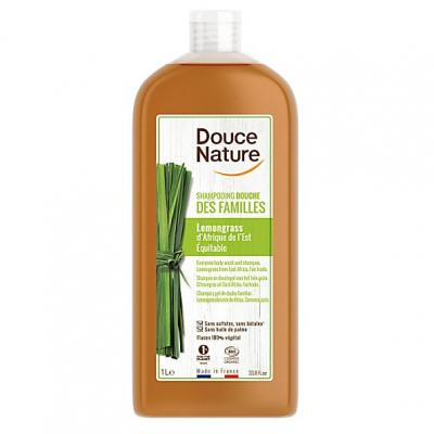 Douce Nature Shampooing-Gel Lemongrass Citronella Bio 1L