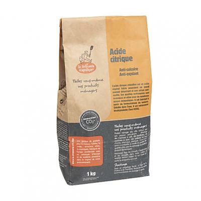 Acide citrique biod&eacute;gradable 1kg - LA DROGUERIE ECOLOGIQUE