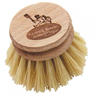 Recharge Brosse vaisselle H&ecirc;tre et fibre d'Agave Droguerie Ecologique