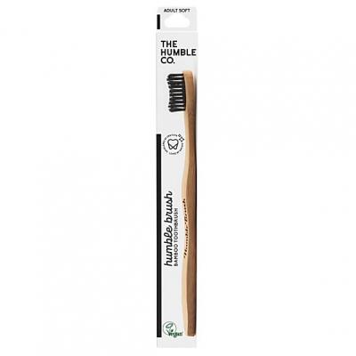 Brosse &agrave; dents adulte Kamel Bambou souple Noir