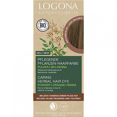 Logona Colorant V&eacute;g&eacute;tal Brun Cendr&eacute; Lot de 2 x 50 gr 08 Brun cendr&eacute;