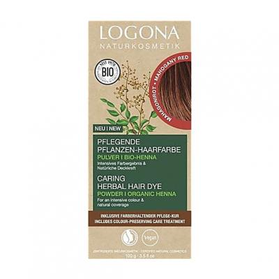 Logona Teinture v&eacute;g&eacute;tale &agrave; base de plantes Rouge Acajou