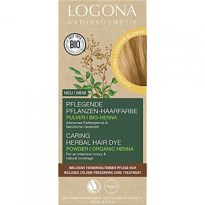 Logona Poudre Colorante pour Cheveux Blond Cuivre