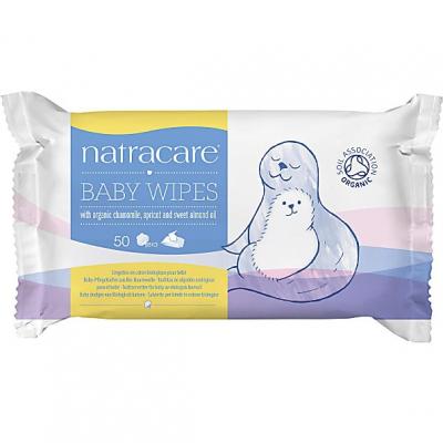 Natracare lingettes pour b&eacute;b&eacute;s en coton biologique 50 pcs