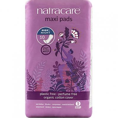 NATRACARE Serviettes Hygi&eacute;niques Nuit - Boite de 10