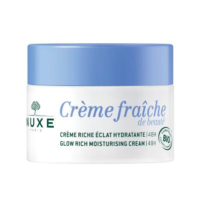 Nuxe cr&egrave;me fraiche de beaut&eacute; cr&egrave;me riche eclat hydratante bio 24h 50ml