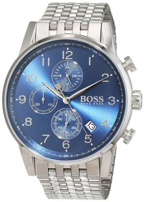 BOSS Montre Homme 1513498 Automatiques, Chronographe Bleu,