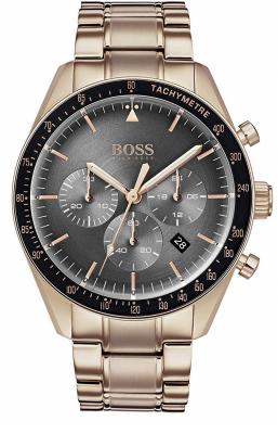 Montre chronographe Hugo Boss pour homme, or et troph&eacute;e -1513632