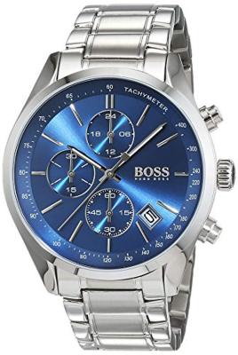 Montre Hugo Boss Grand Prix Chronom&egrave;tre 1513478 Cadran bleu