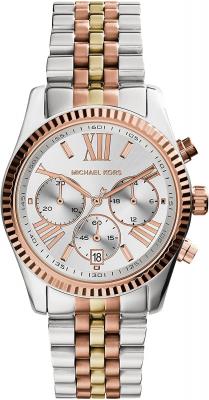 Montre Michael Kors Lexington MK5735 Bracelet 3 tons or/acier/or rose