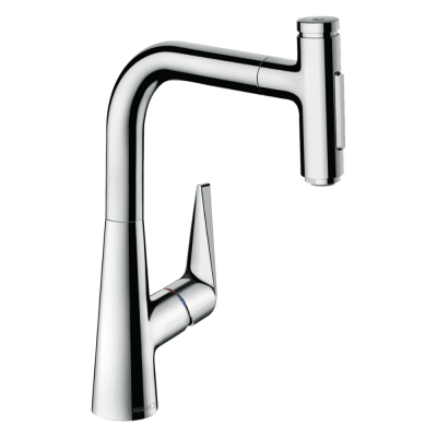Cuisine douchette extractible talis select m51 220 2 jets sbox, chrom&eacute;