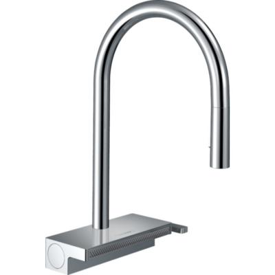 Cuisine aquno select m81 sbox 3 jets avec douchette extractible + passoire, chrom&eacute;