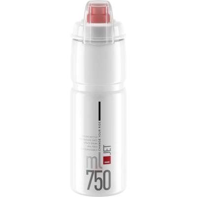 ELITE Bidon v&eacute;lo Jet Plus 750ml Clear Blanc Unique