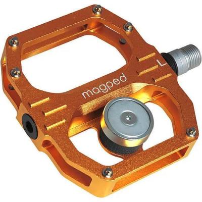 P&eacute;dale VTT Magped Sport2 200N - Orange - Aimants pour chaussures SPD
