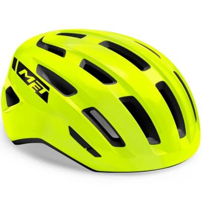 Casque route met miles jaune fluo brillant 2022