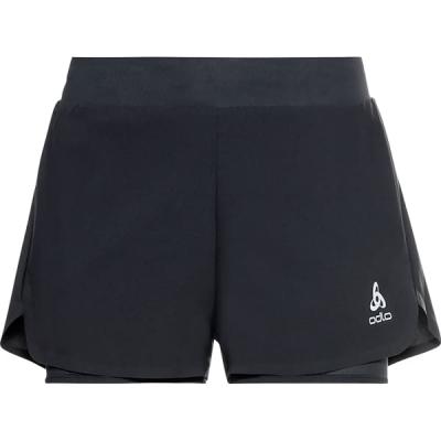 Odlo - Women's 2-In-1 Shorts Zeroweight 3'' - Short taille S, noir
