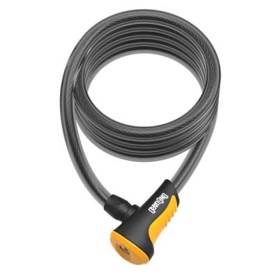 ONGUARD Neon Coil Antivol Adulte Unisexe, Orange, 180cm x 12mm