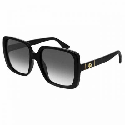Gucci Lunettes de Soleil GG0632S Black/Grey Shaded 56/20/145 femme