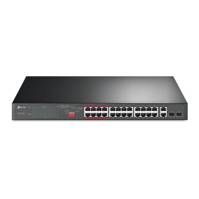Tp-link 26-port fe poe+ switch 802.3at/af 250w poe power 1u noir