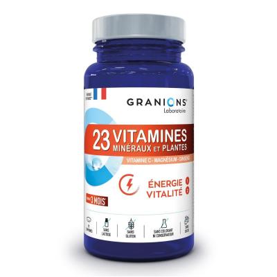 Granions 23 Vitamines Min&eacute;raux et Plantes &Eacute;nergie Vitalit&eacute; 90comp