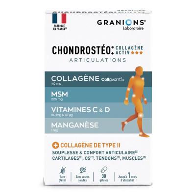 Granions chondrost&eacute;o+ articulations collag&egrave;ne activ 30 g&eacute;lules 14g