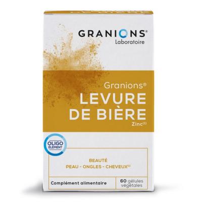 GRANIONS Les essentiels - Levure de bi&egrave;re zinc g&eacute;lules v&eacute;g&eacute;tales x 60