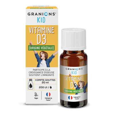 GRANIONS Kid Vitamine D3 compte gouttes 20ml
