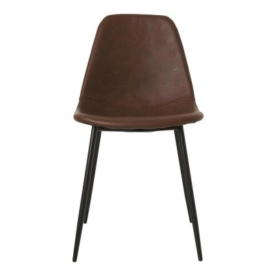 Chaise en cuir marron Found - House Doctor