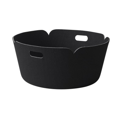 Muuto Corbeille de rangement Restore, ronde - noir