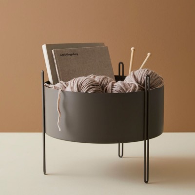Woud Pot de fleurs Pidestall - taupe - M