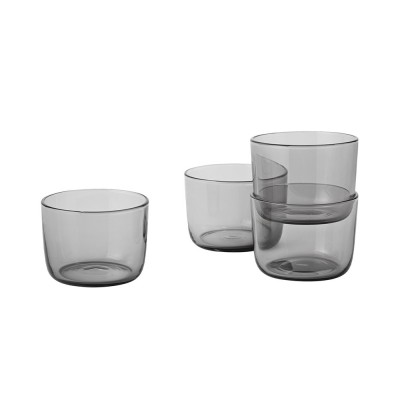 Set de 4 verres Corky gris teint&eacute; S - Muuto