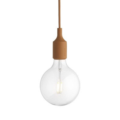 Muuto - Socket E27 Lampe LED suspendue, marron clair