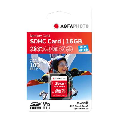 Agfaphoto sdhc carte 16gb high speed class 10 uhs i u1 v10 DFX-469056