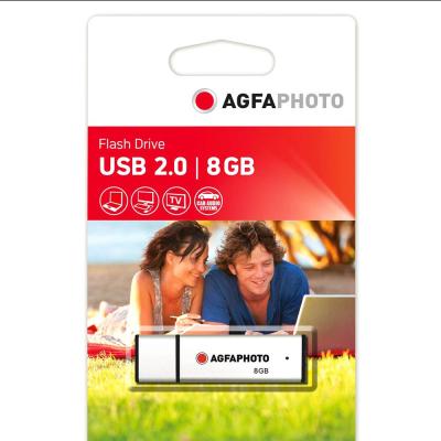 Cle USB 2.0 AgfaPhoto USB Flash Drive 2.0 8Go Argent