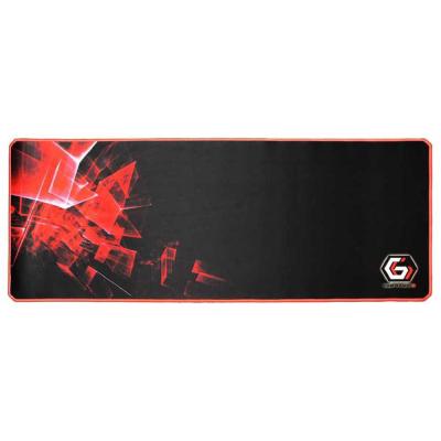Tapis de souris gamer gembird compatible - xl (noir/rouge)