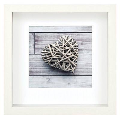 Hama Scala 3d 23x23 Cm Portrait Wood Passepartout Photo Frame Blanc