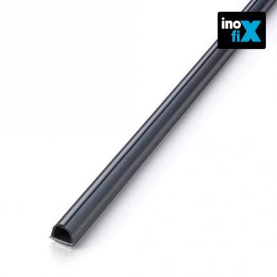 Lot de 3 gaines adh&eacute;sives Cablefix 10,5 x 10 mm gris metallis&eacute;-Inofix