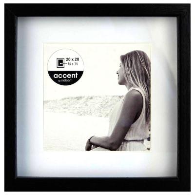 Nielsen Cadre photo design en bois couleur Noir 20 x 20 cm