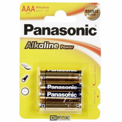 Pack de 4 piles Panasonic Power LR03 Micro AAA 