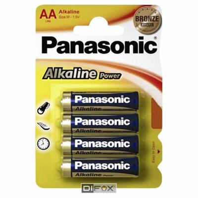 Panasonic Alkaline Power LR6AP/4BP - batterie - AA - Alcaline x 4
