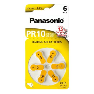 PANASONIC - Pile auditive zinc air PR320(10)x6 
