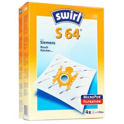 Swirl Sac d'aspirateur S 64, avec filtre MicroporPlus - Lot de 2