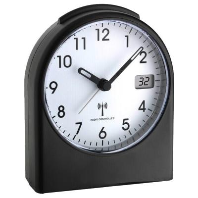 Tfa Dostmann 98.1040.01 Radio Alarm Clock Noir,Argent&eacute;