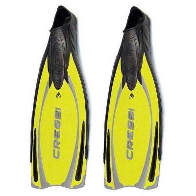 Cressi Sub S.P.A. Reaction Pro Palme Chaussante Jaune/Argent 36/37