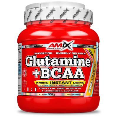 Amix Glutamine + BCAA Powder saveur neutre (500 g)