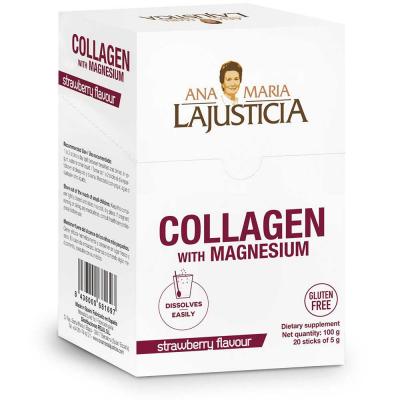 Ana Mar&iacute;a Lajusticia Collag&egrave;ne Au Magn&eacute;sium Saveur Fraise 20 sachets