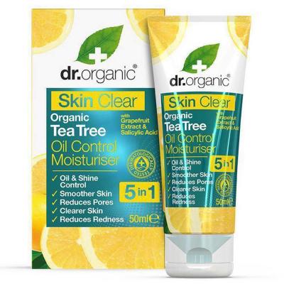 Dr. Organic Soin Hydratant &agrave; l'Huile de Tea Tree Bio Skin Clear 50 ml